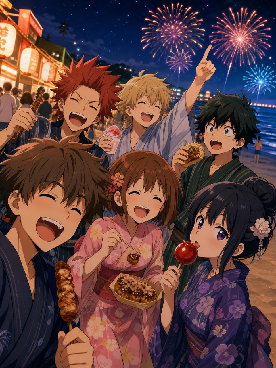抖音风-夏日祭典生活动漫教程